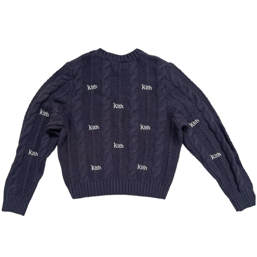 KITH KIDS CABLE KNIT‎ SWEATER NAVY - Picture 2 of 6